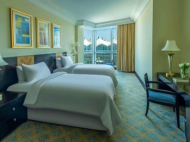 Classic Double room Partial Haram Courtyard View twin beds